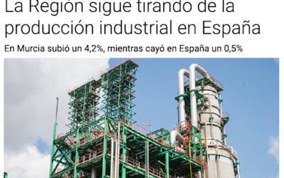 La Región sigue tirando de la producción industrial en España